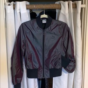 PUMA cropped bomber jacket